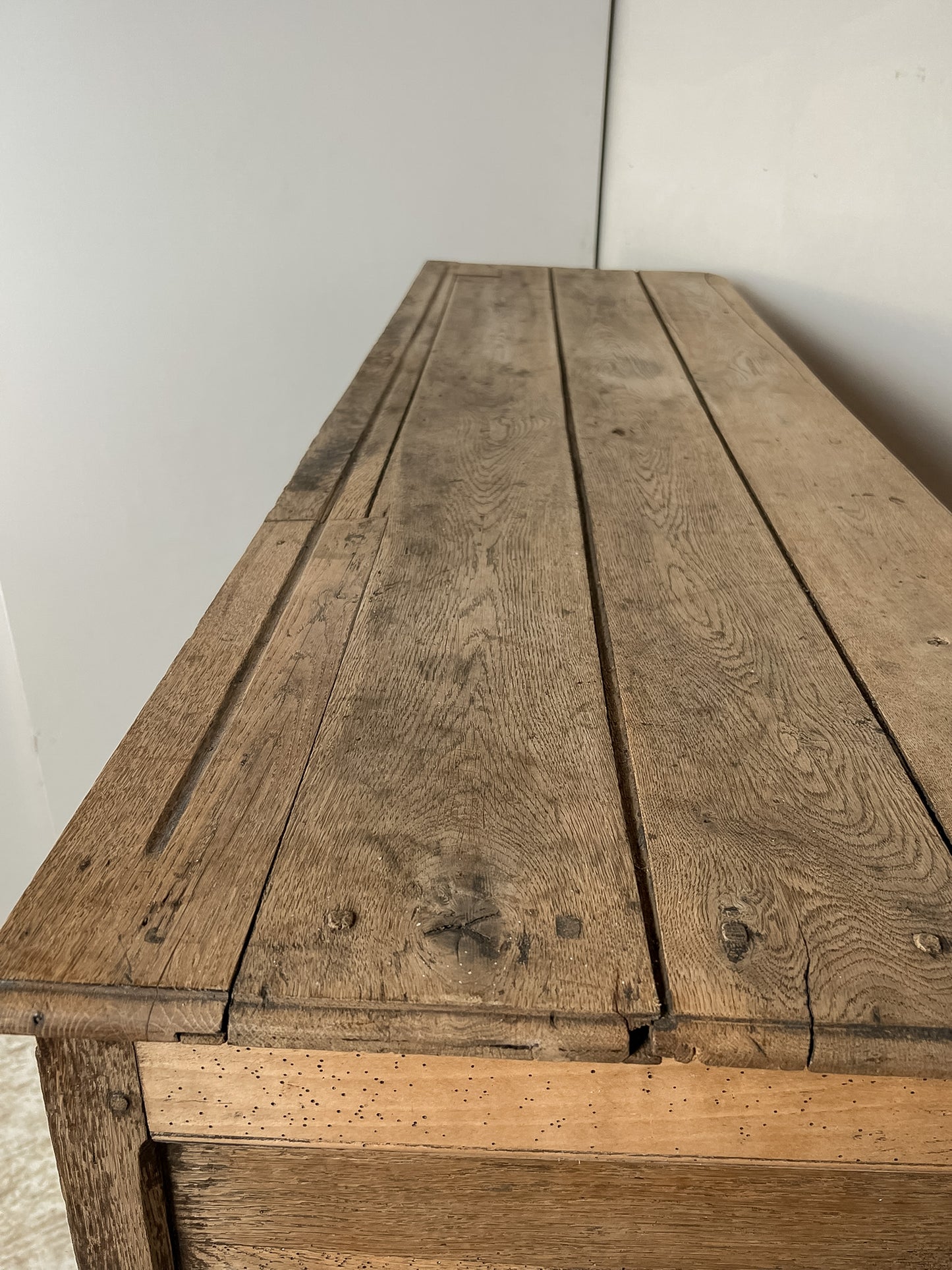 Antique French Provincial Oak Buffet #200