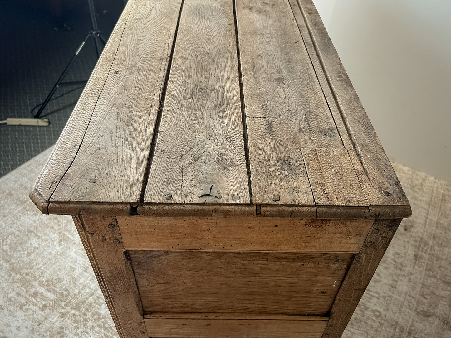 Antique French Provincial Oak Buffet #200