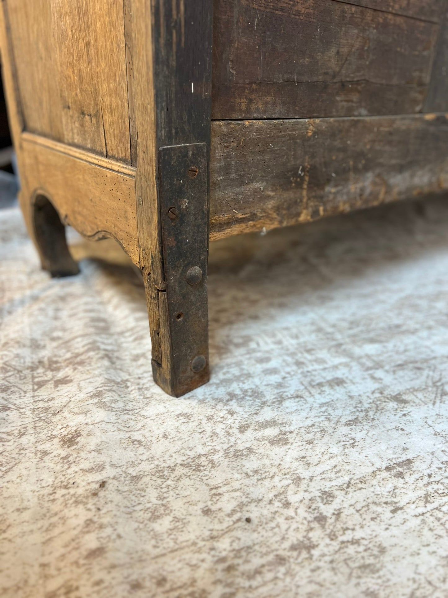 Antique French Provincial Oak Buffet #200