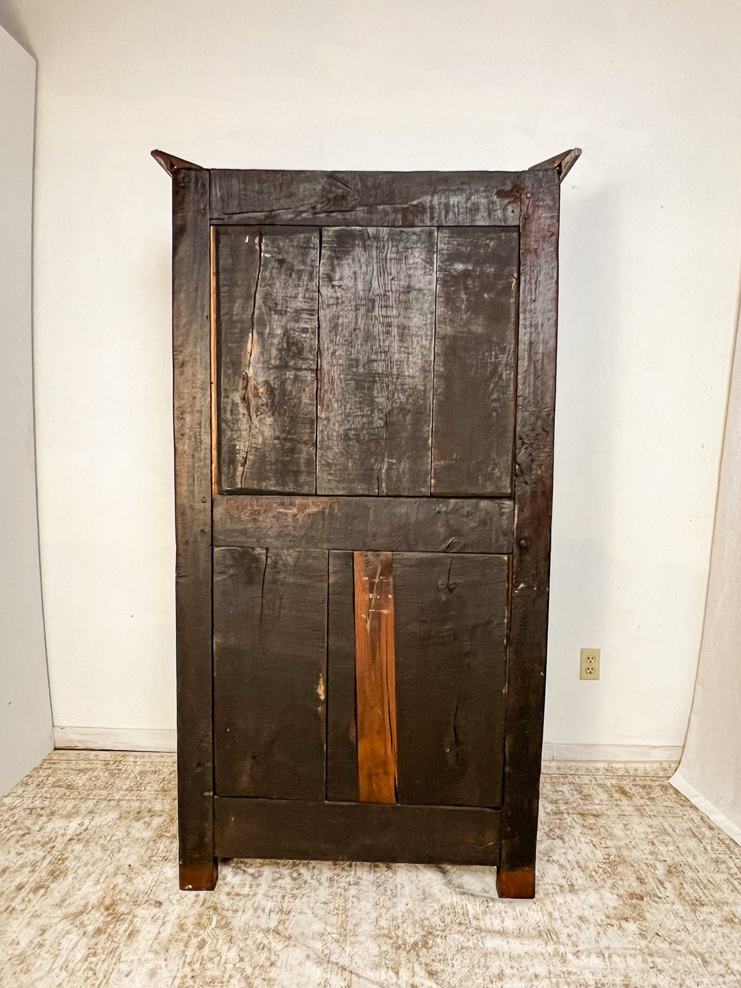 French Rustic Oak Armoire