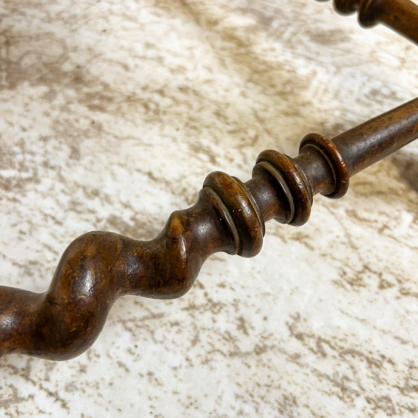 European Walnut Parquet Occasional Table