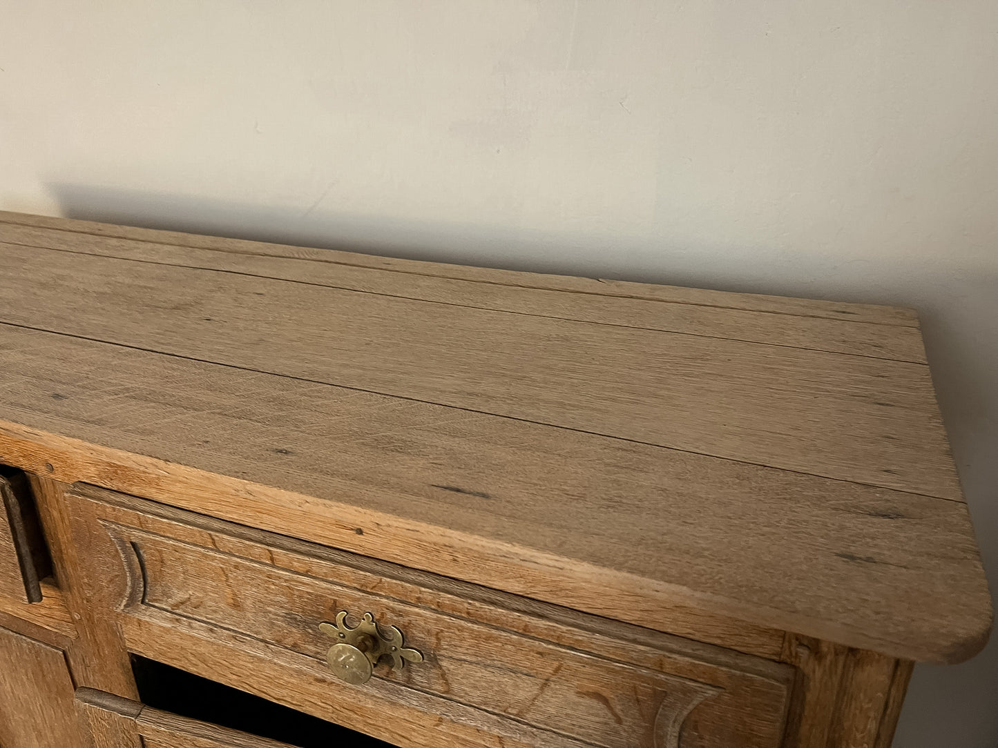 Antique French Bleached Oak Buffet