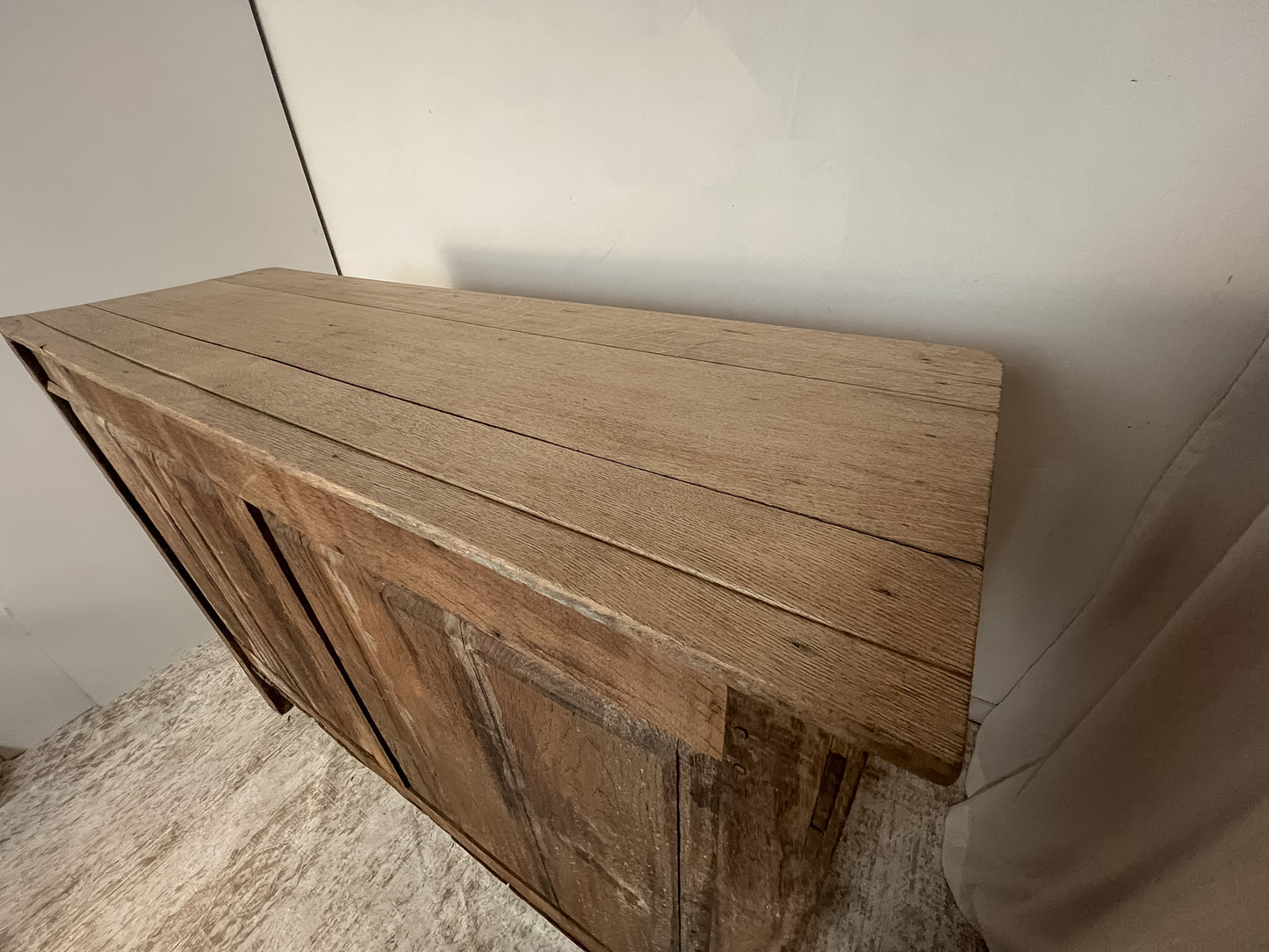 Antique French Bleached Oak Buffet