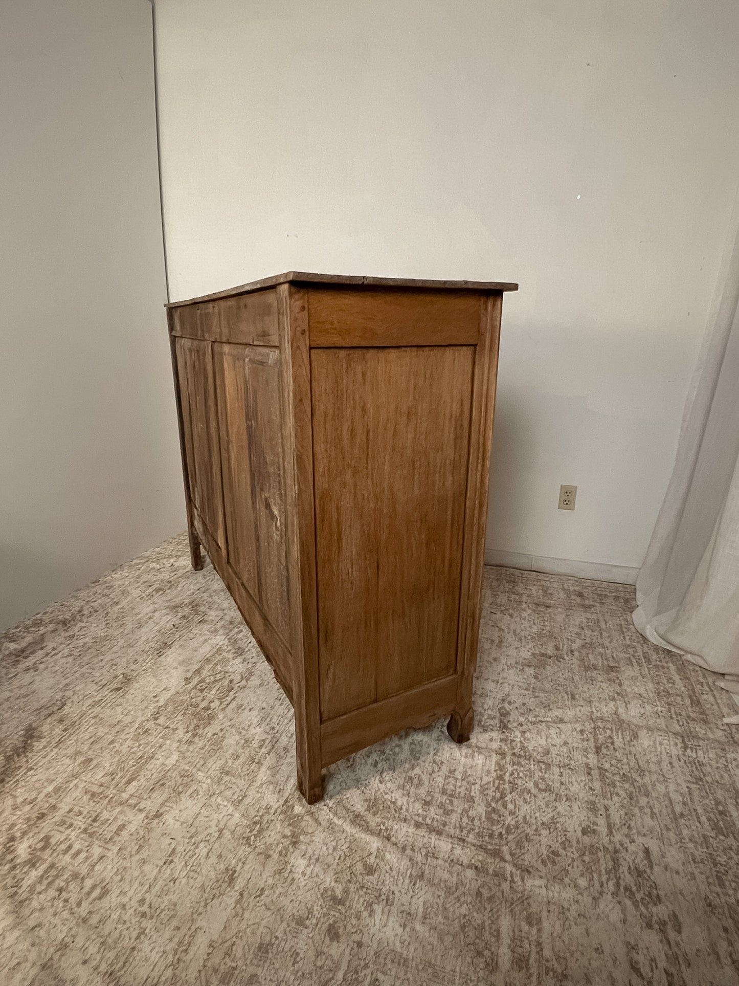 Antique French Bleached Oak Buffet