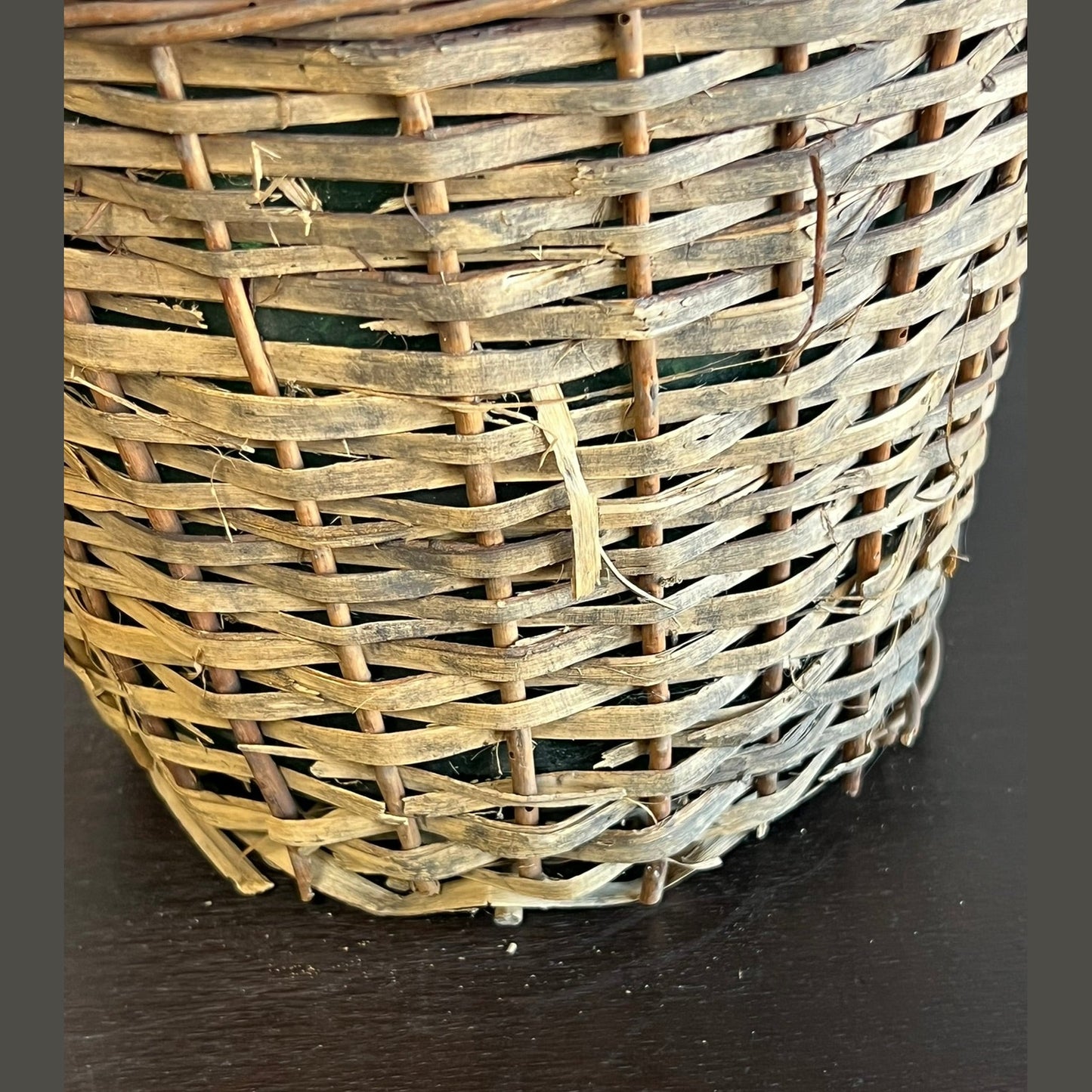 Vintage Hungarian Medium Wicker Wine Bottle #51204