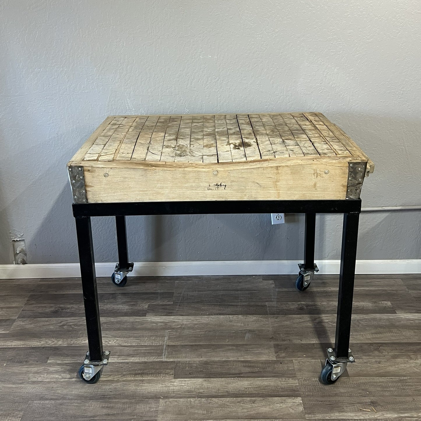 Vintage Solid Wood Butcher Block