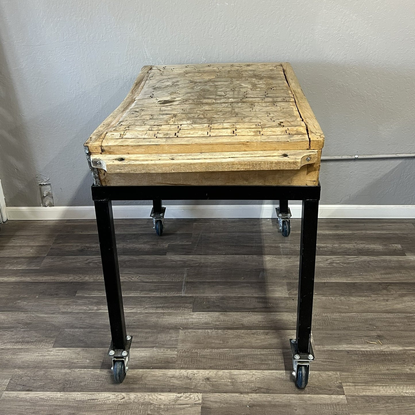Vintage Solid Wood Butcher Block