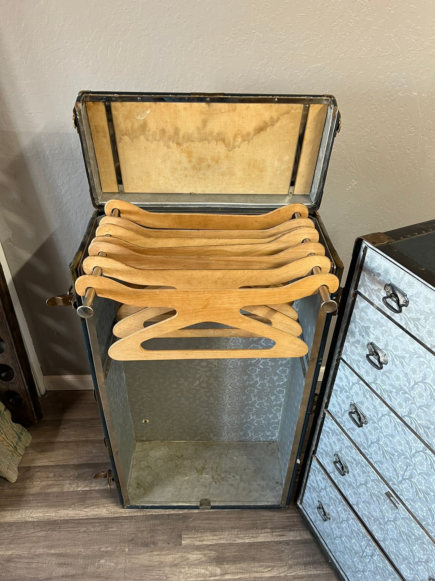 Early 19th Century Steam Travel Trunk