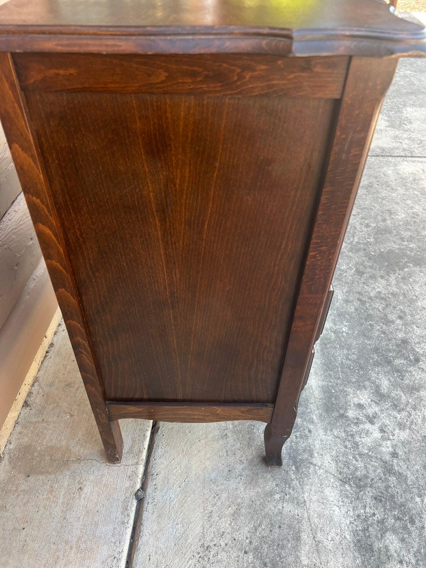 Vintage Belgian Rustic Style Small Chest of Drawers with Open Shelf  #237