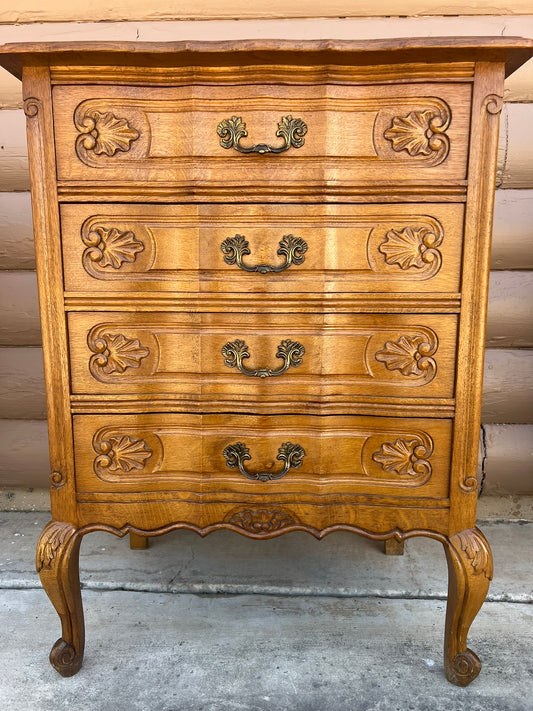 Vintage Belgian Louis XV Style Small Chest of Drawers #246
