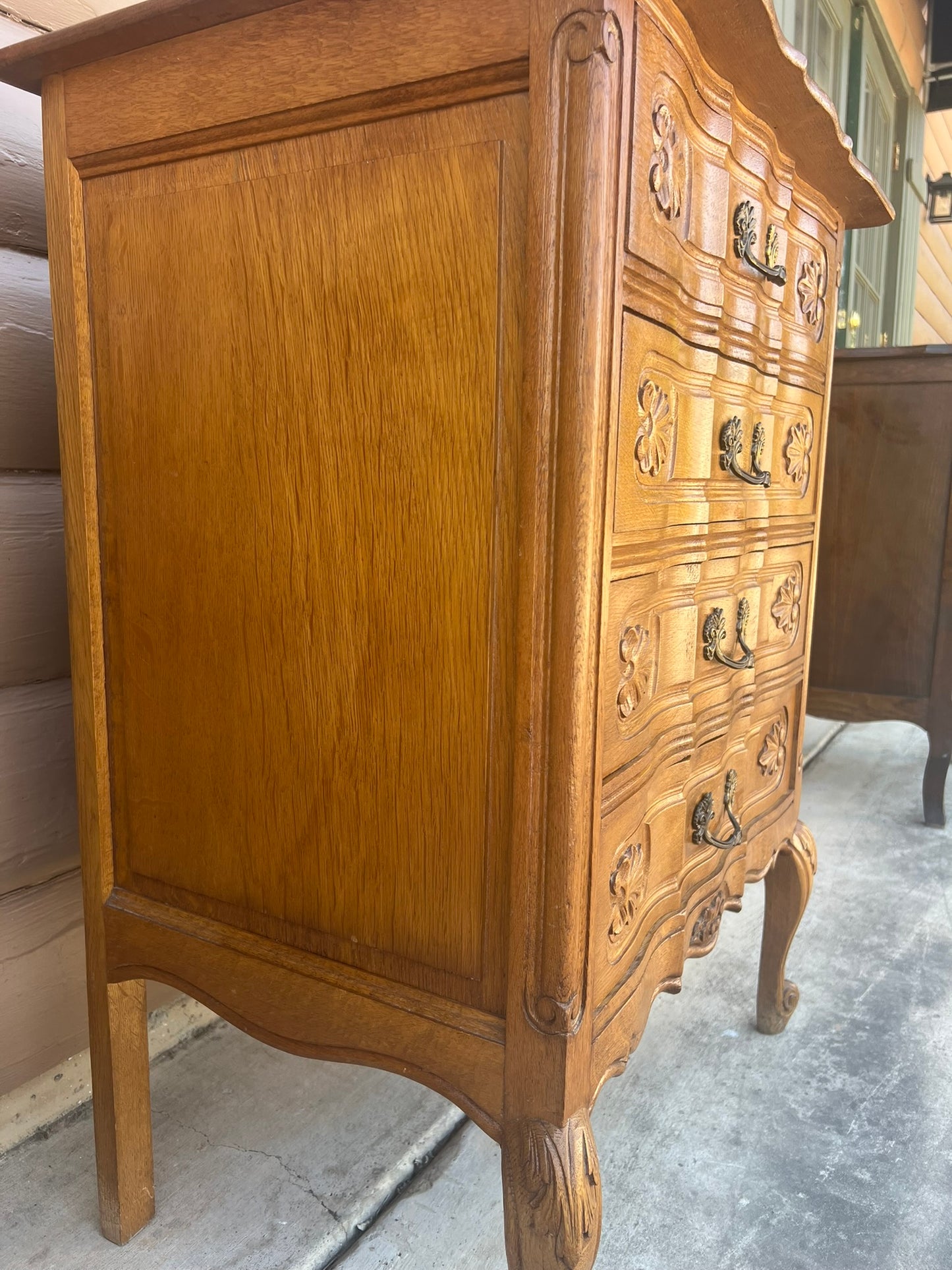 Vintage Belgian Louis XV Style Small Chest of Drawers #246