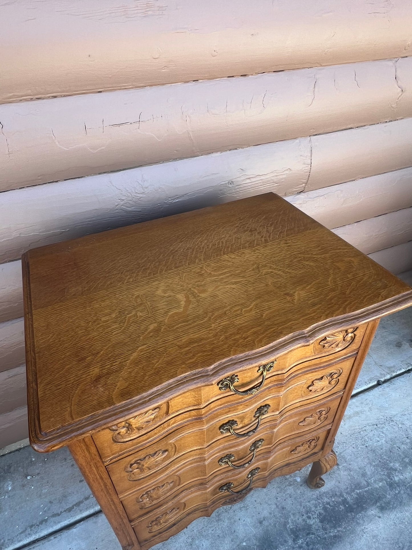 Vintage Belgian Louis XV Style Small Chest of Drawers #246