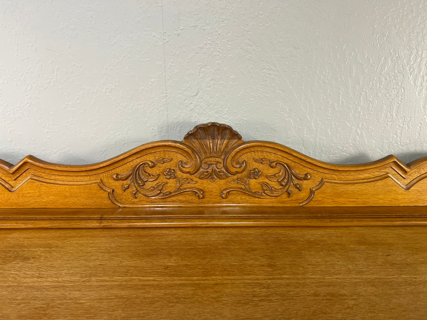 Vintage Belgian Light Oak Buffet - Extra Long