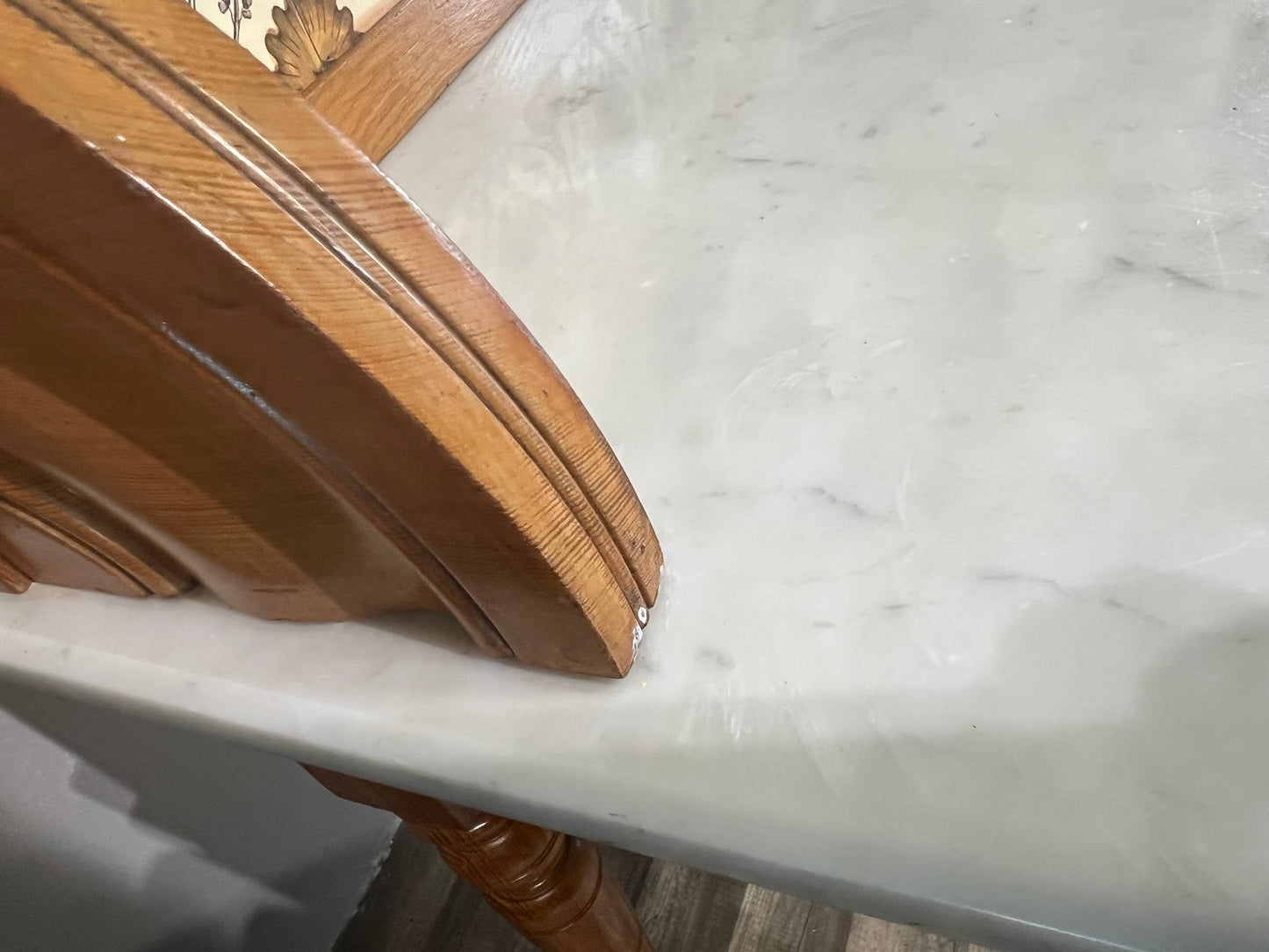 Vintage American Marble Top Washstand