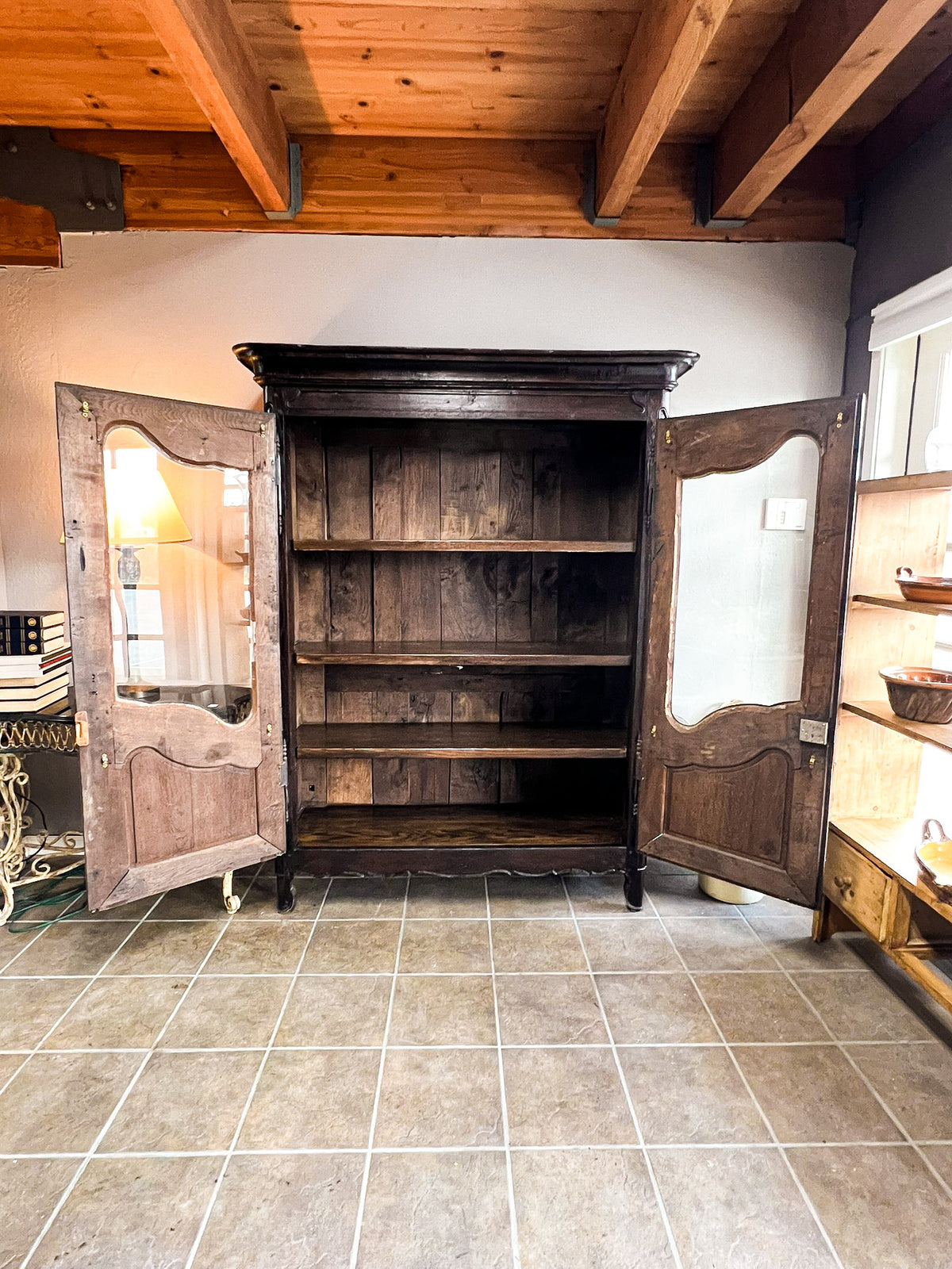 Early 19th-Century French Provincial Oak Armoire