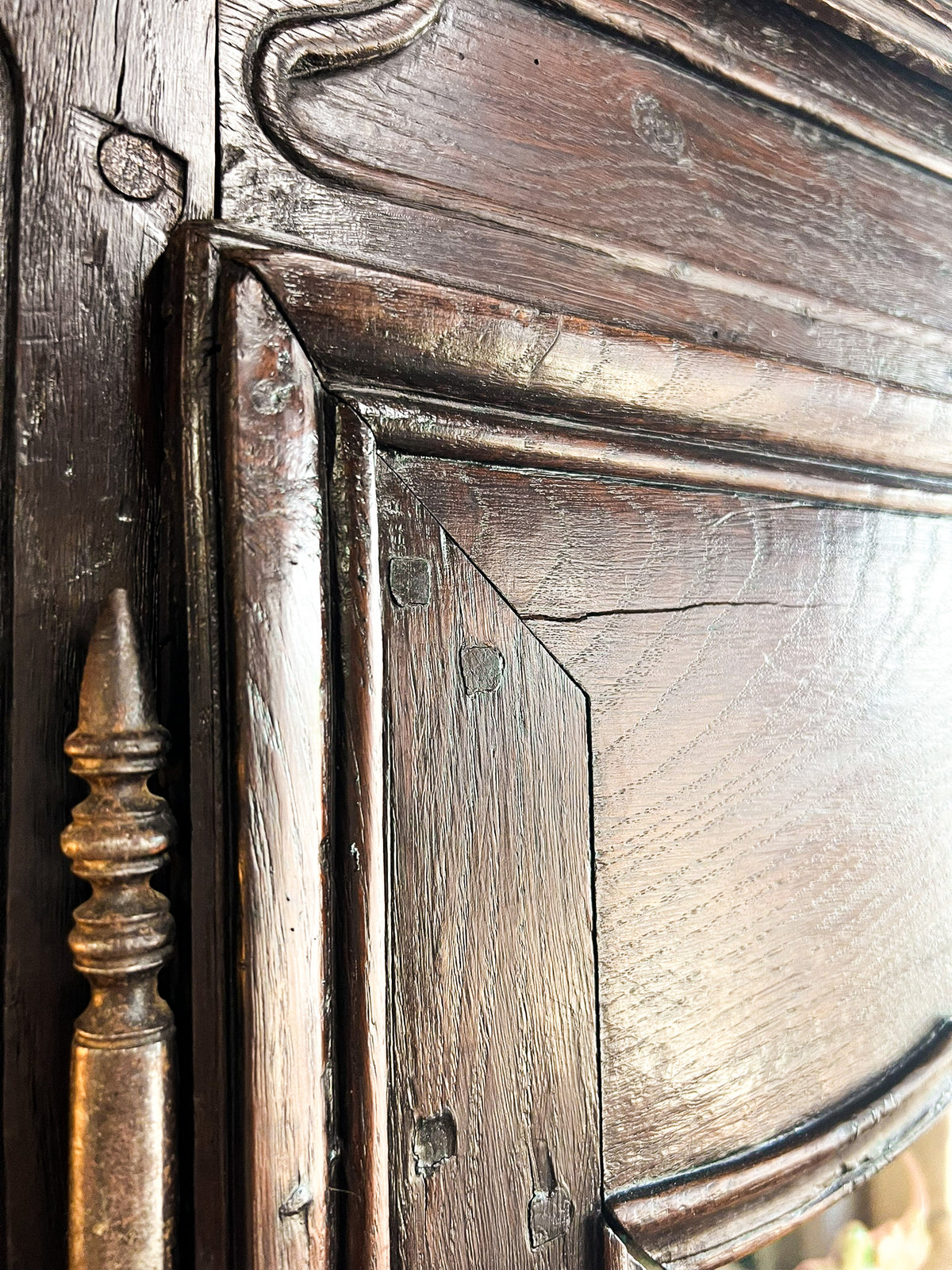 Early 19th-Century French Provincial Oak Armoire