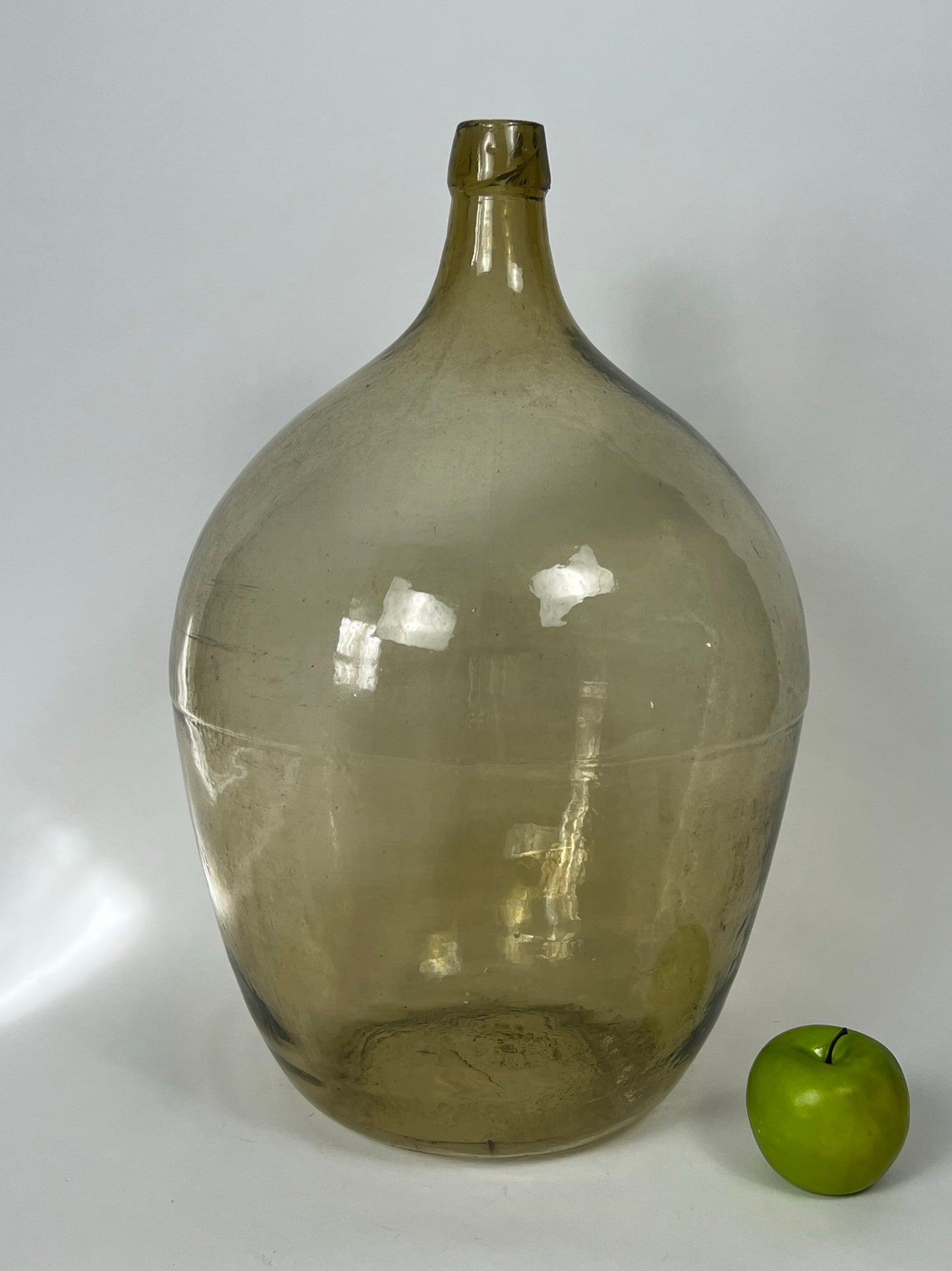 Vintage Hungarian Large Light Brown Demijohn