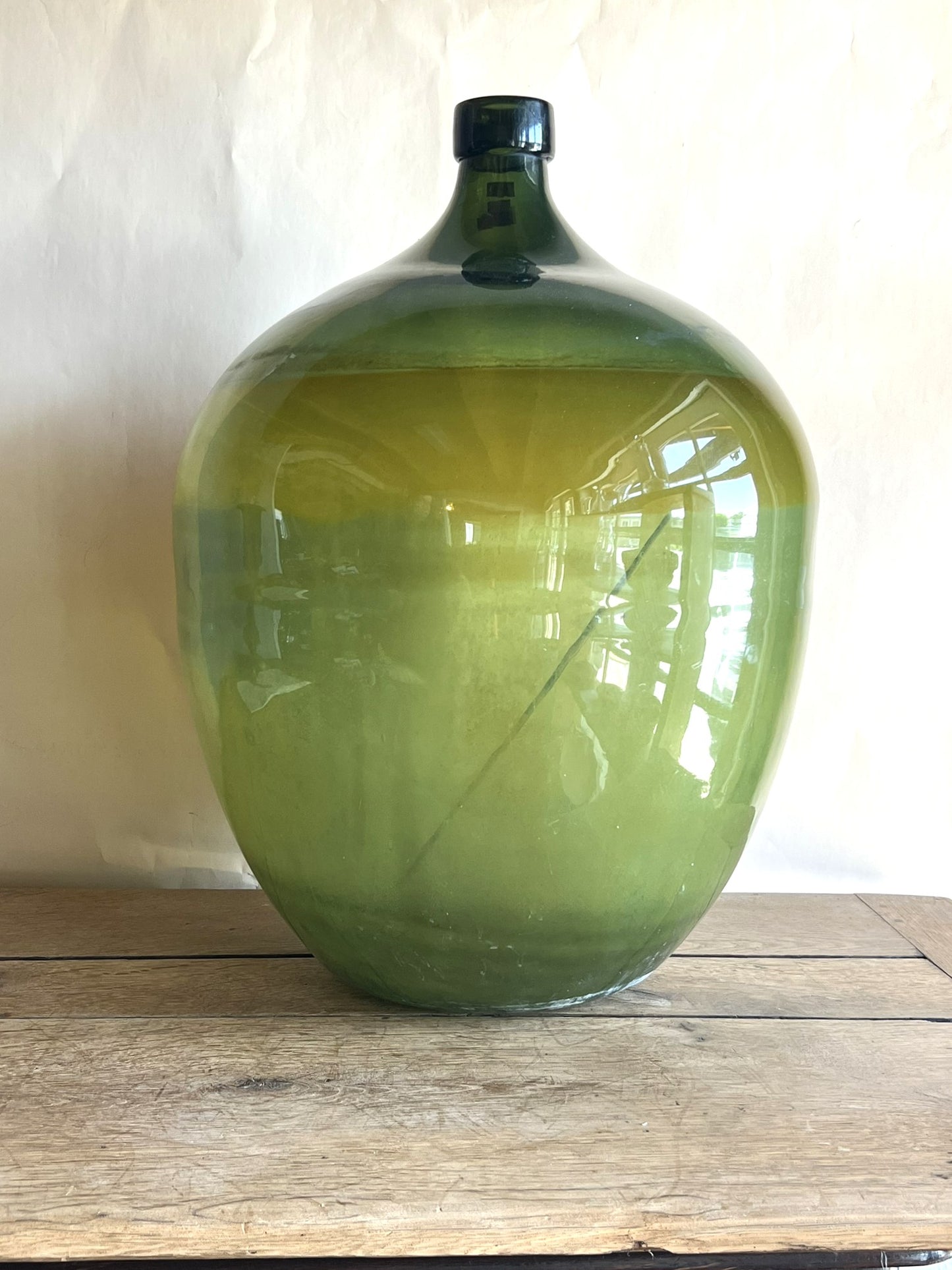 Demijohn - Rare XL Eastern European Green