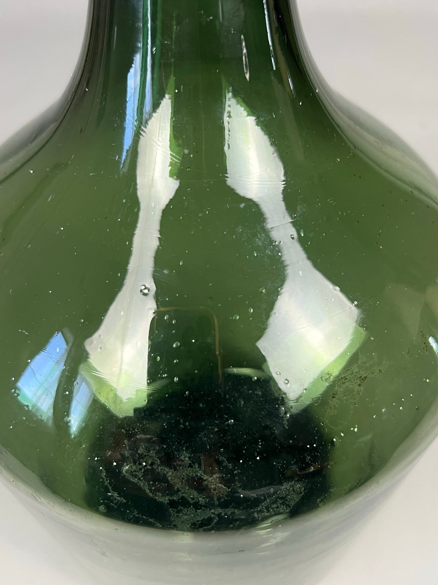 Vintage Hungarian Medium Green Demijohn