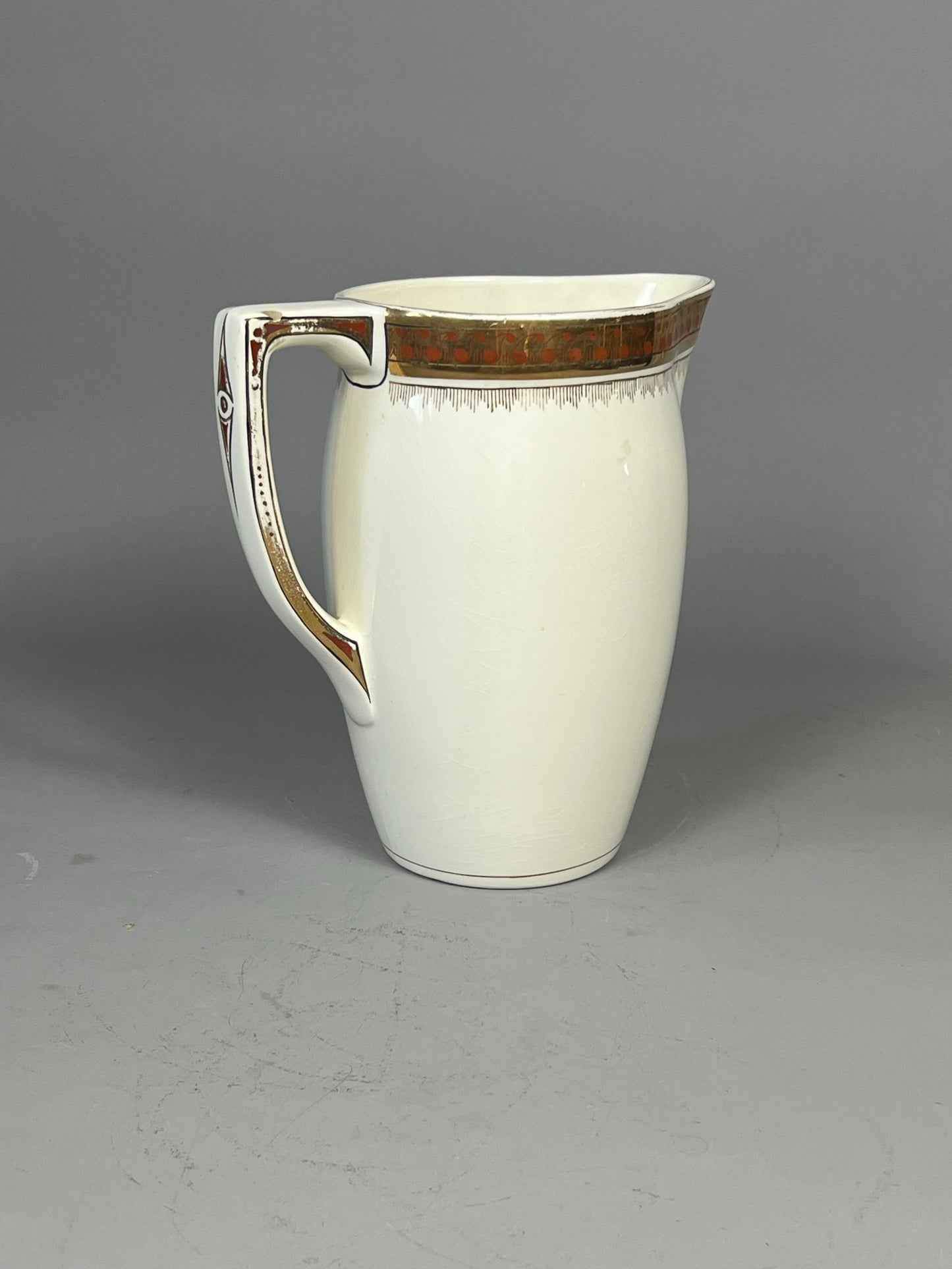 Antique European Wash Basin Set with Pitcher, Bowl & Toiletry Holders