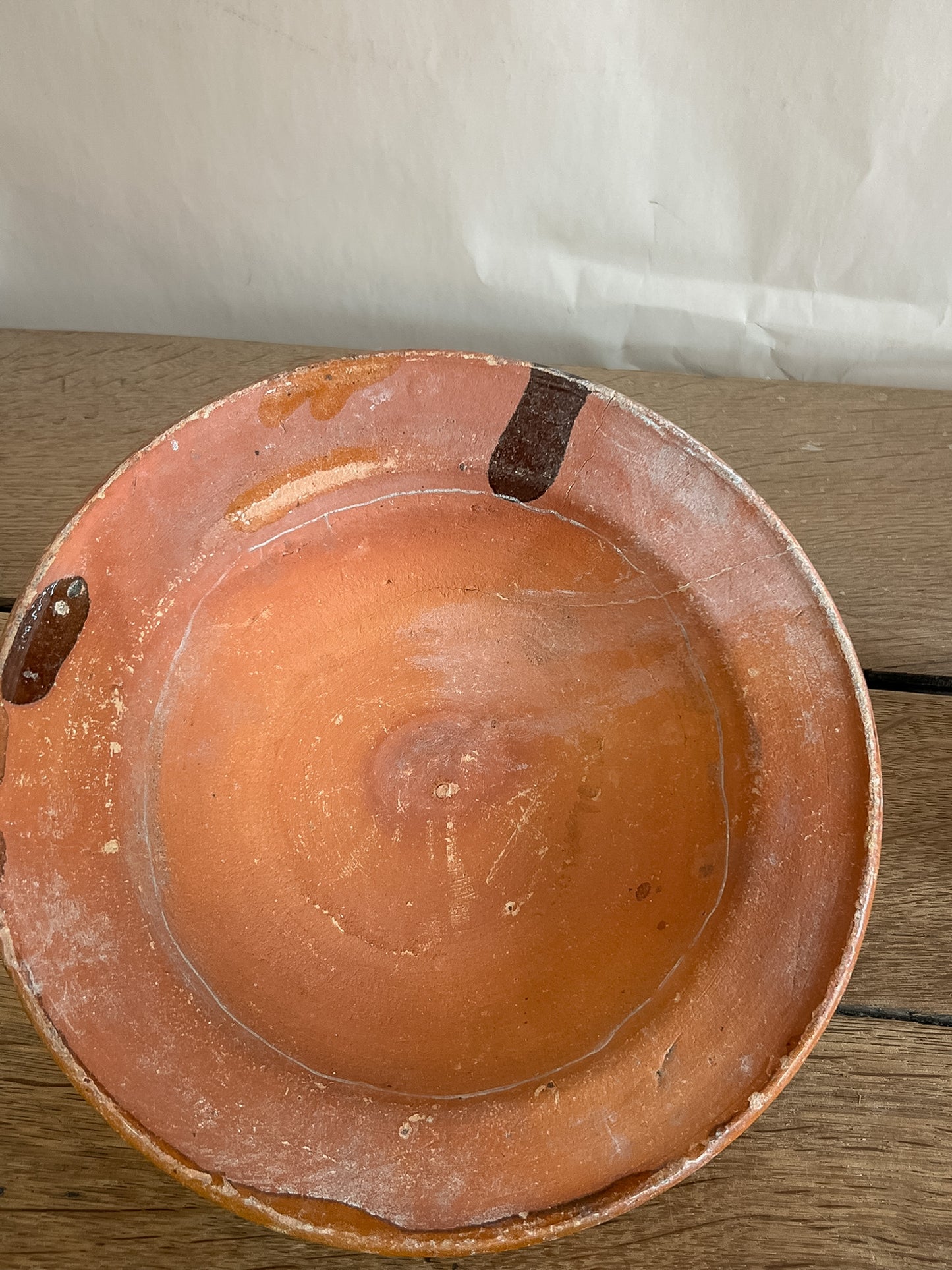 French Red Glazed Terracotta Bowl with Lid #04