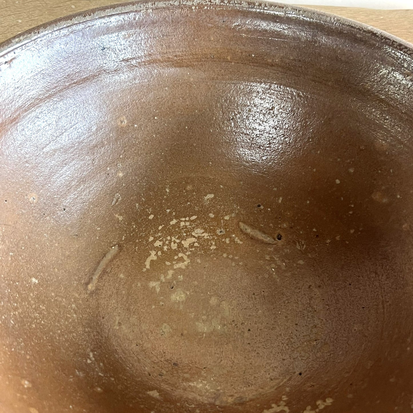 Antique French Terracotta Cream Separating Bowl – Rustic Farmhouse Pottery Centerpiece #14