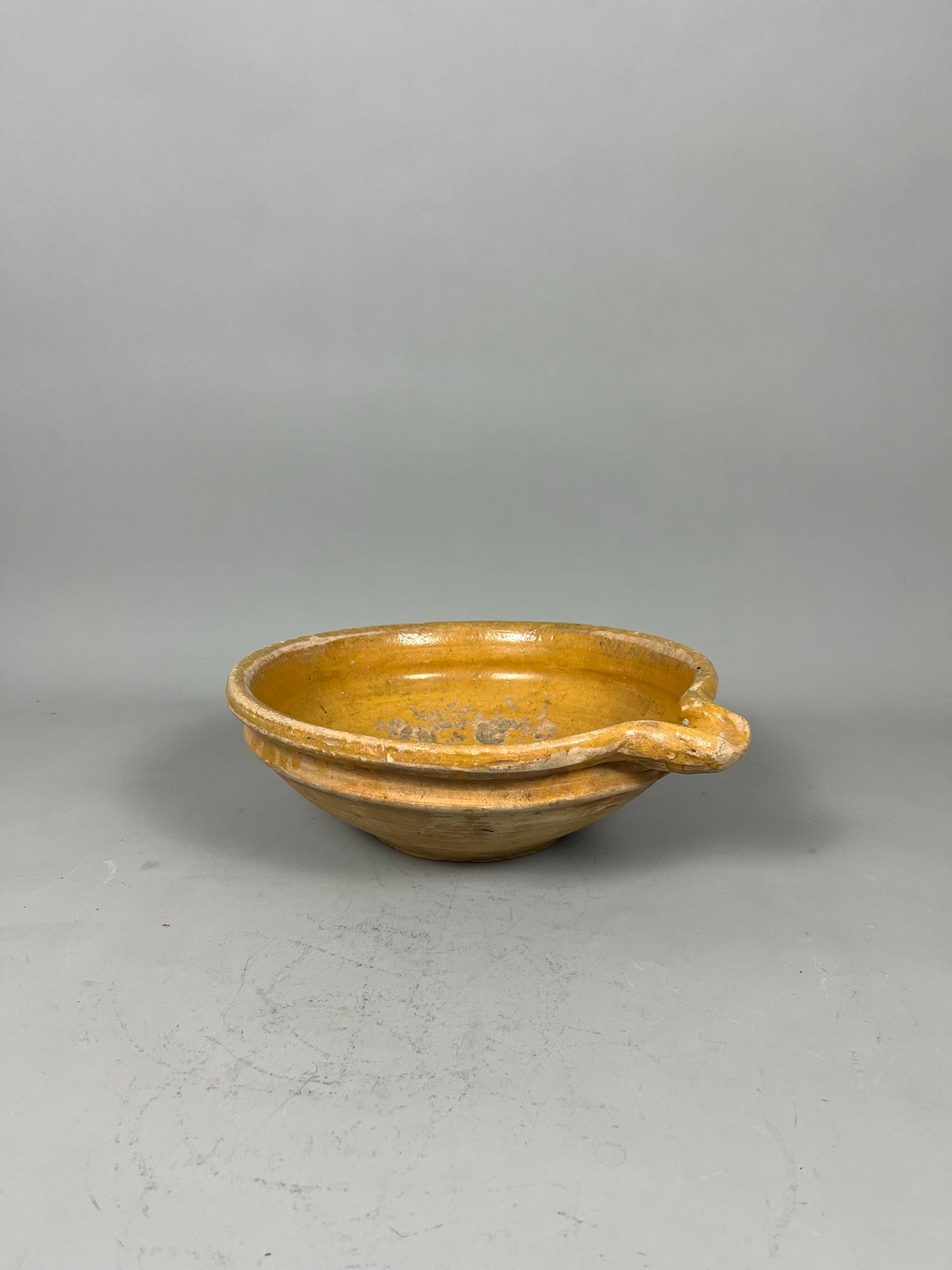 Antique French Terracotta Creamer Bowl