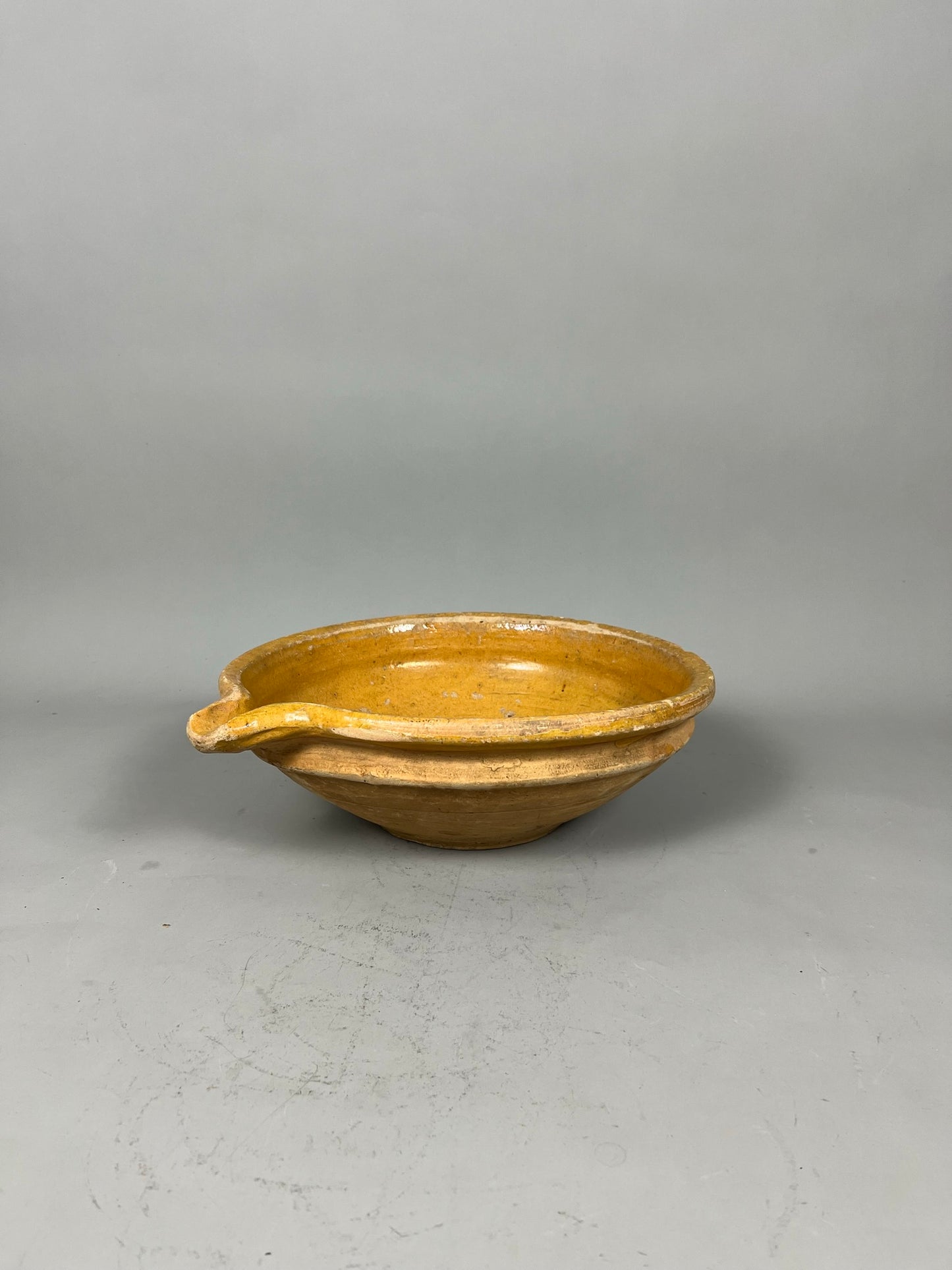 Antique French Terracotta Creamer Bowl