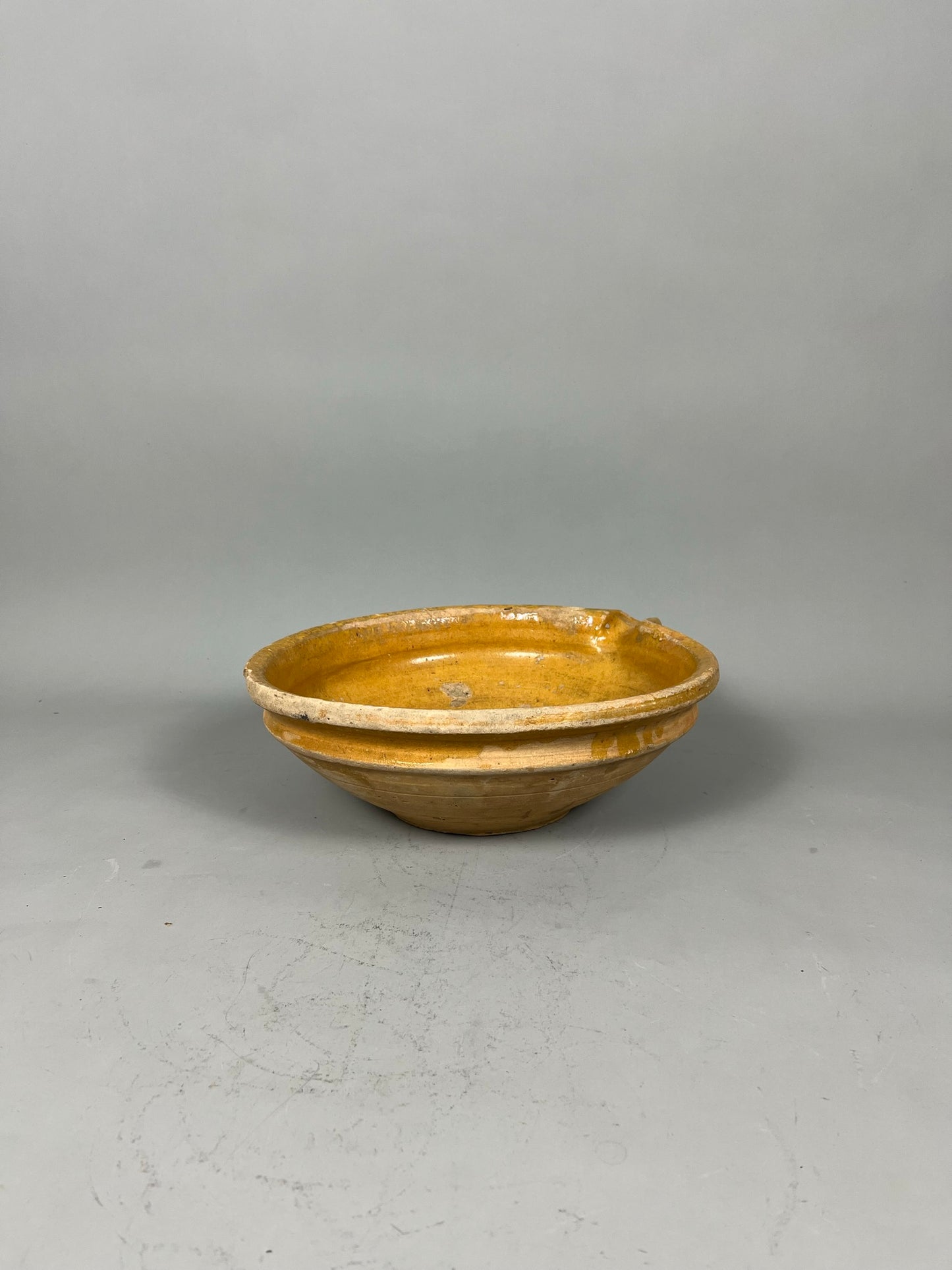 Antique French Terracotta Creamer Bowl