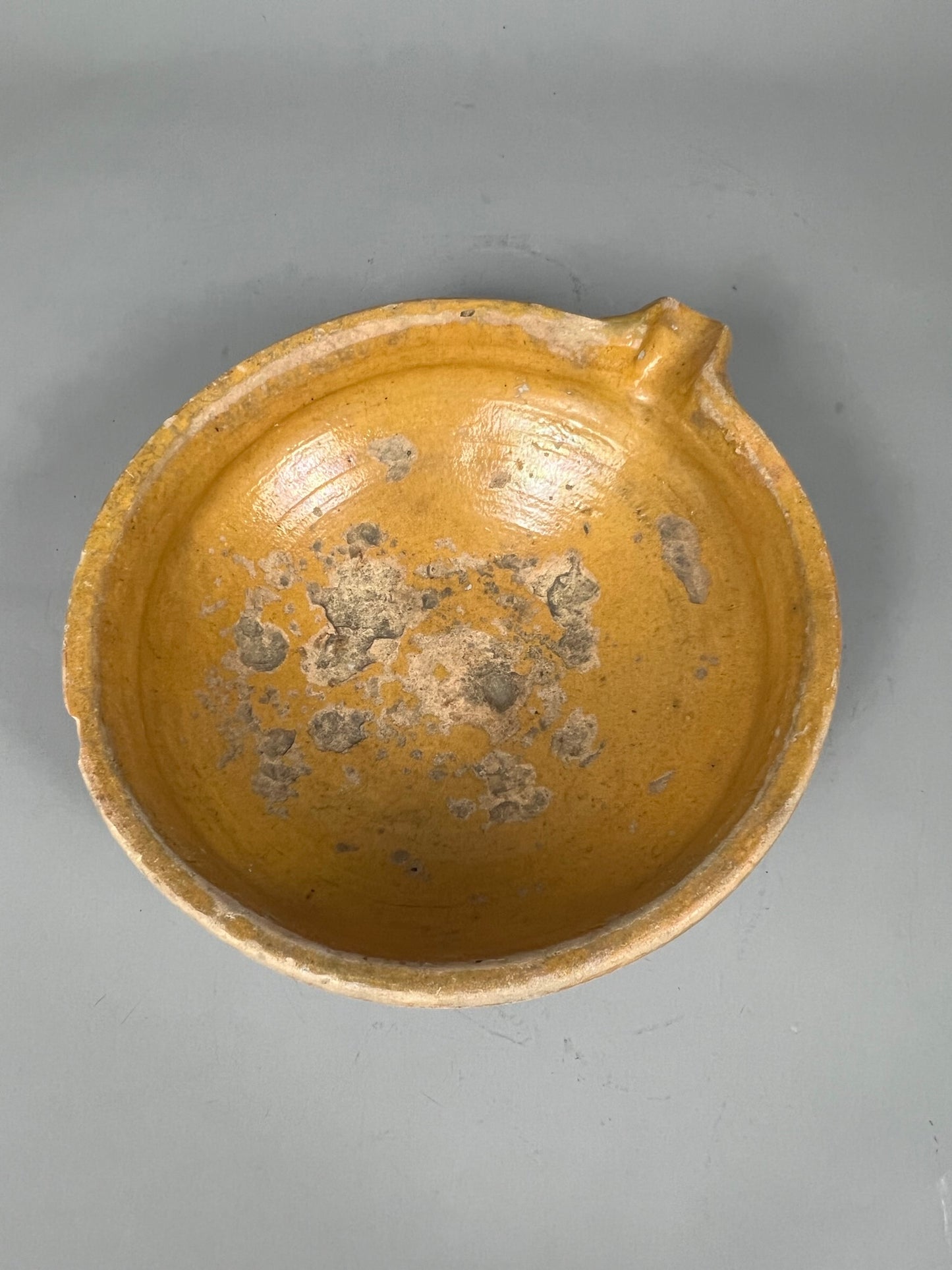 Antique French Terracotta Creamer Bowl