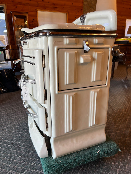 Vintage Belgian Cast Iron Apartment Stove