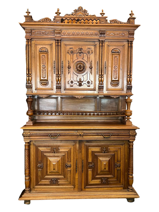 French Light Walnut Louis XIV Style ca. 1880