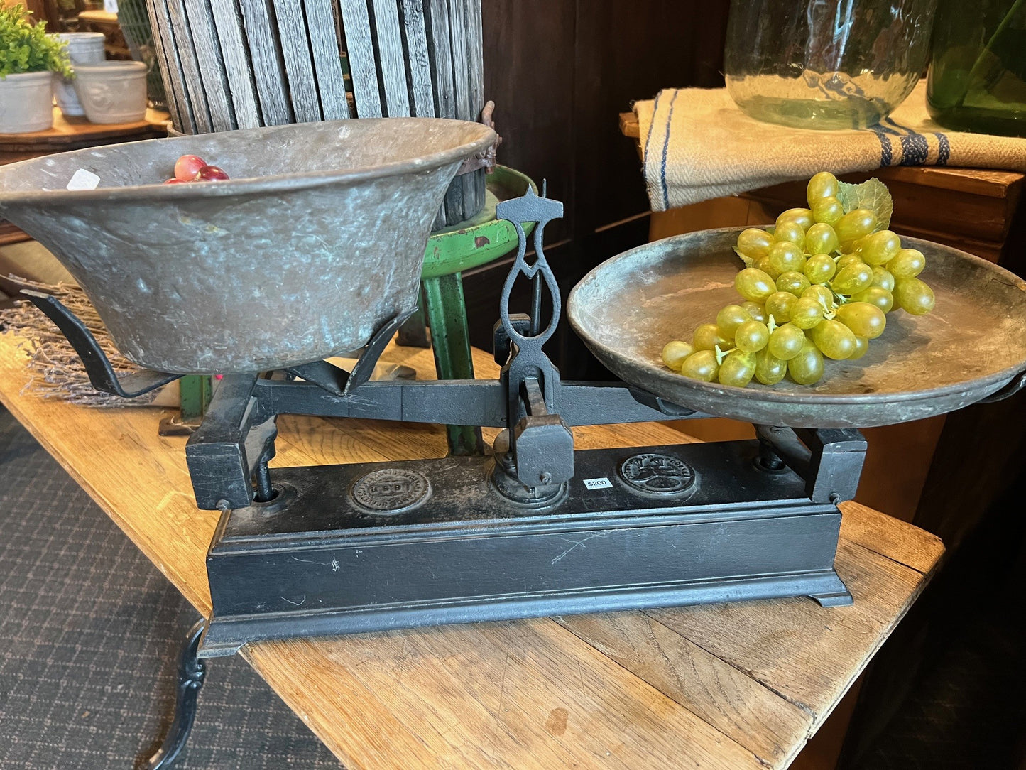 Vintage European Market Scale - Black Large