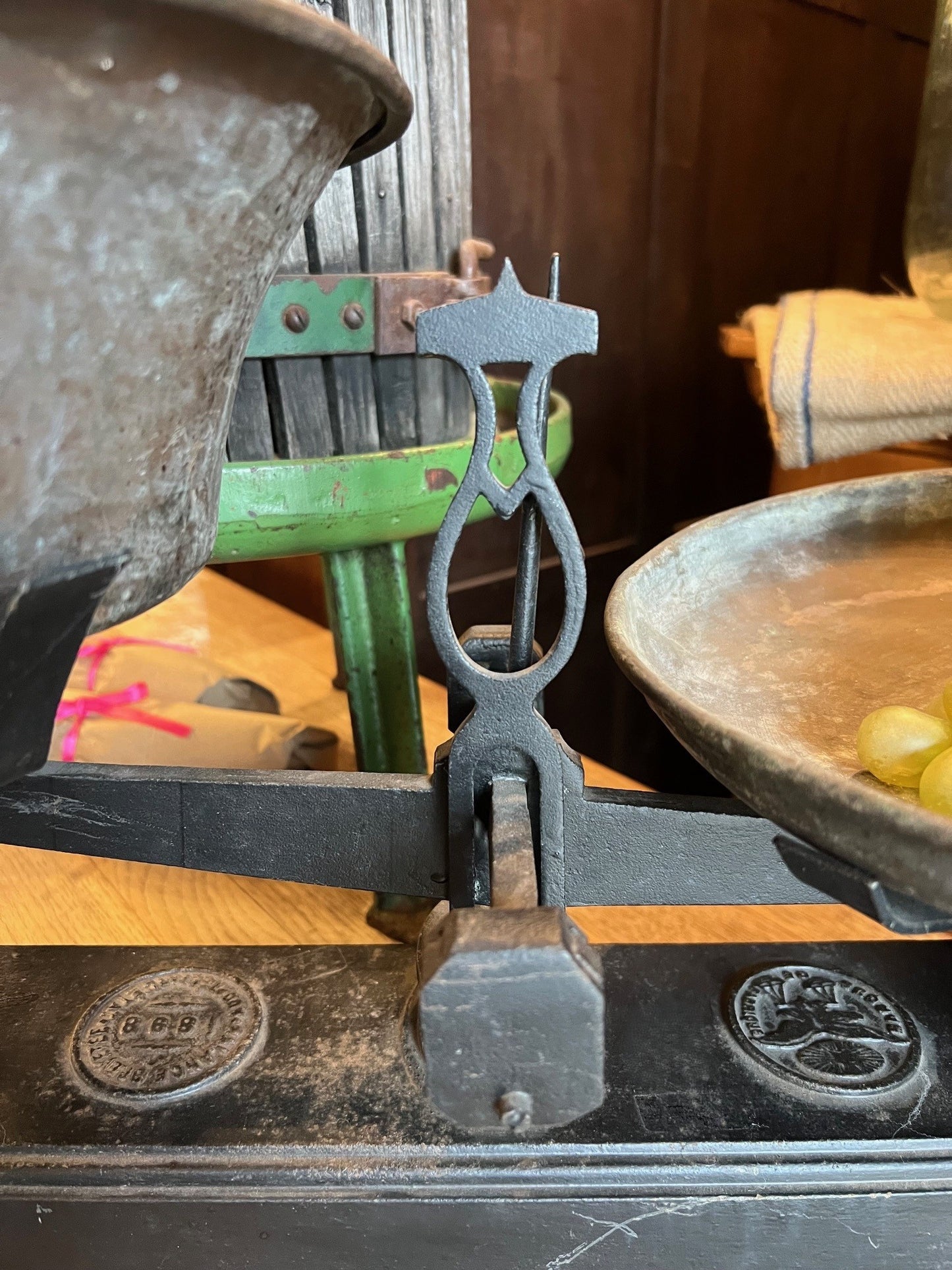 Vintage European Market Scale - Black Large