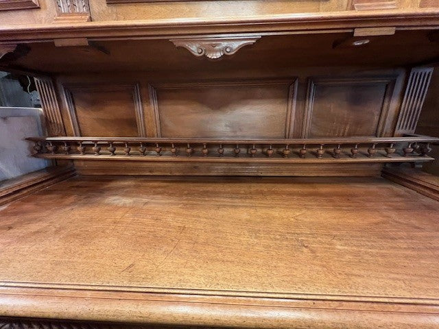 Antique French Renaissance Revival Walnut Hutch