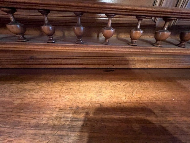 Antique French Renaissance Revival Walnut Hutch