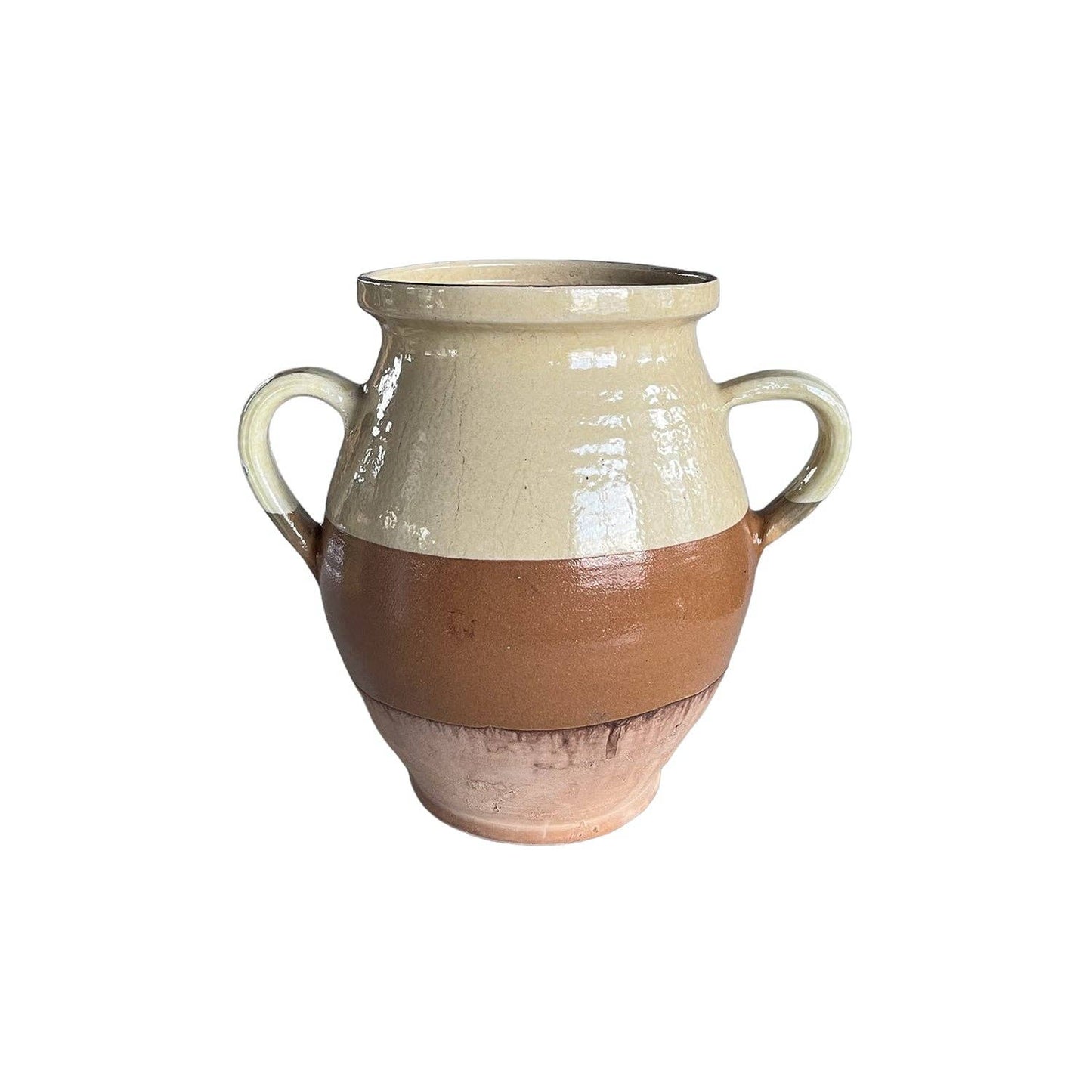 Two-Handle Glazed Pottery Jug