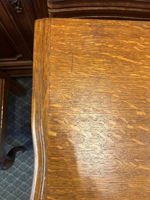 RESERVED Pair Vintage Belgian Oak Nightstands