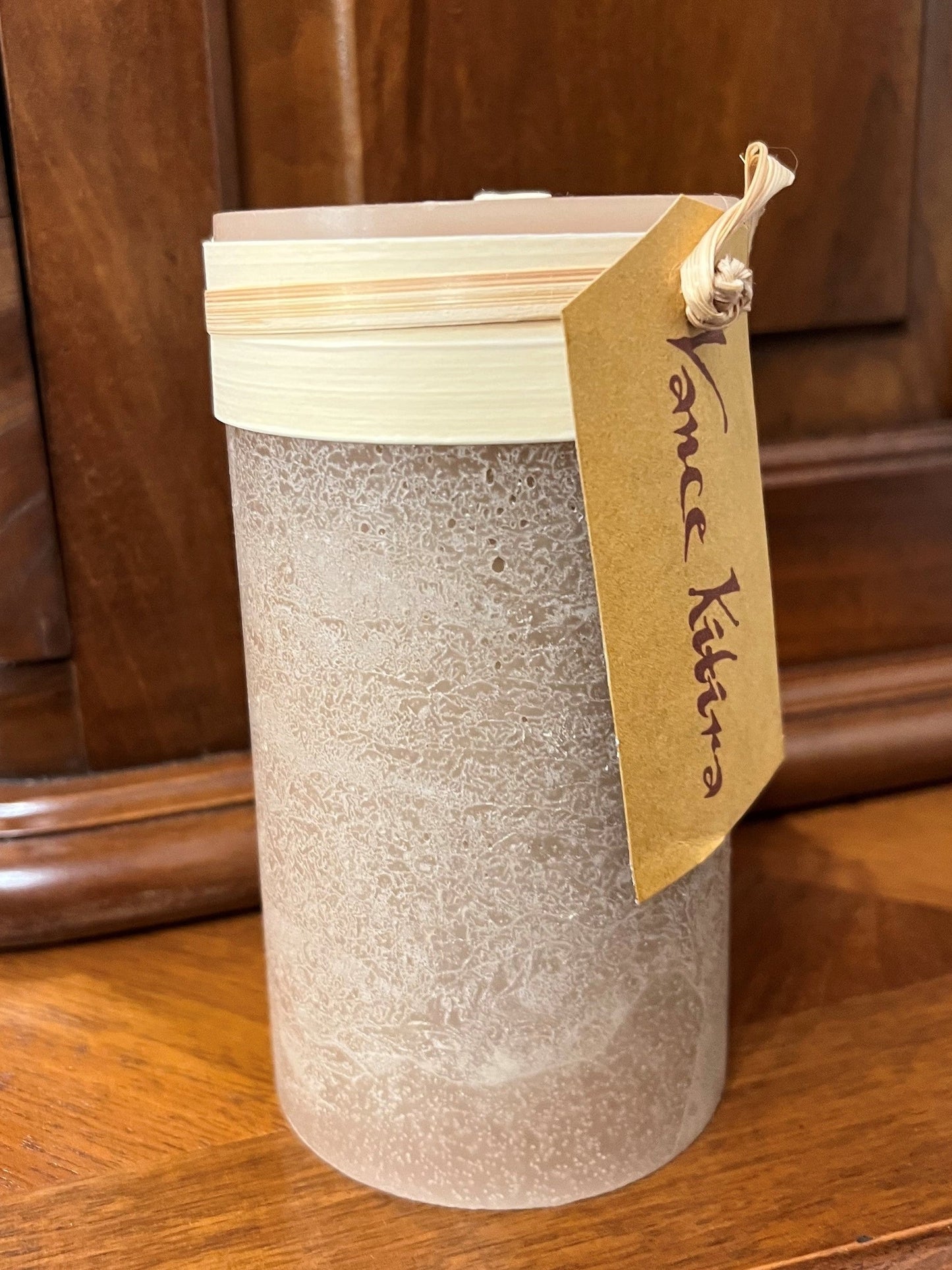 Timber Candle Gray Tall Pillar