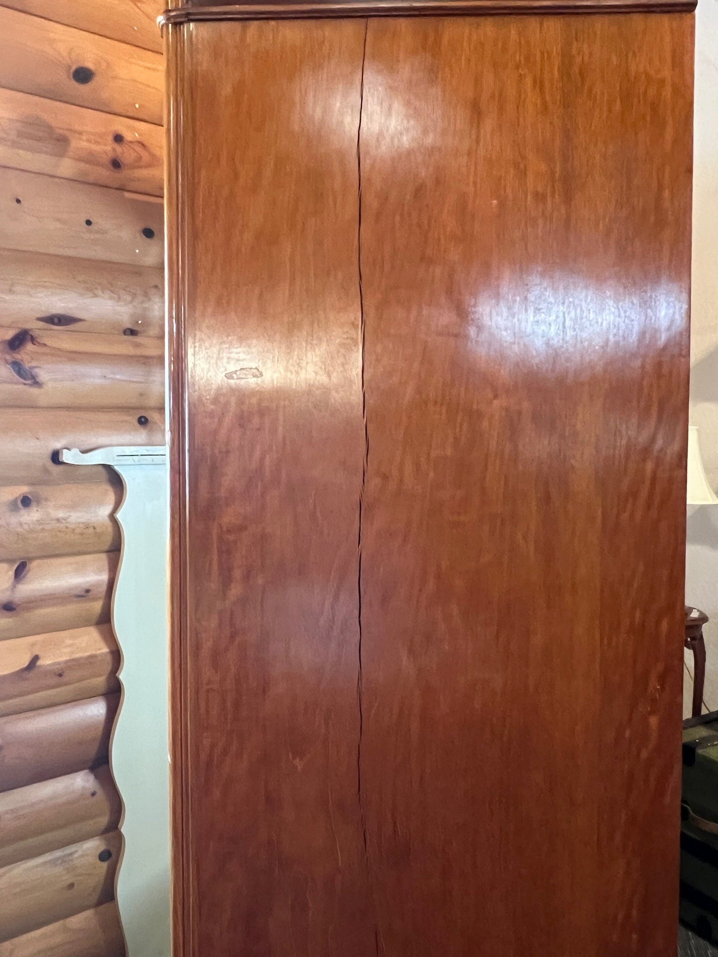 French Walnut Single Door Louis XV styled Wardrobe