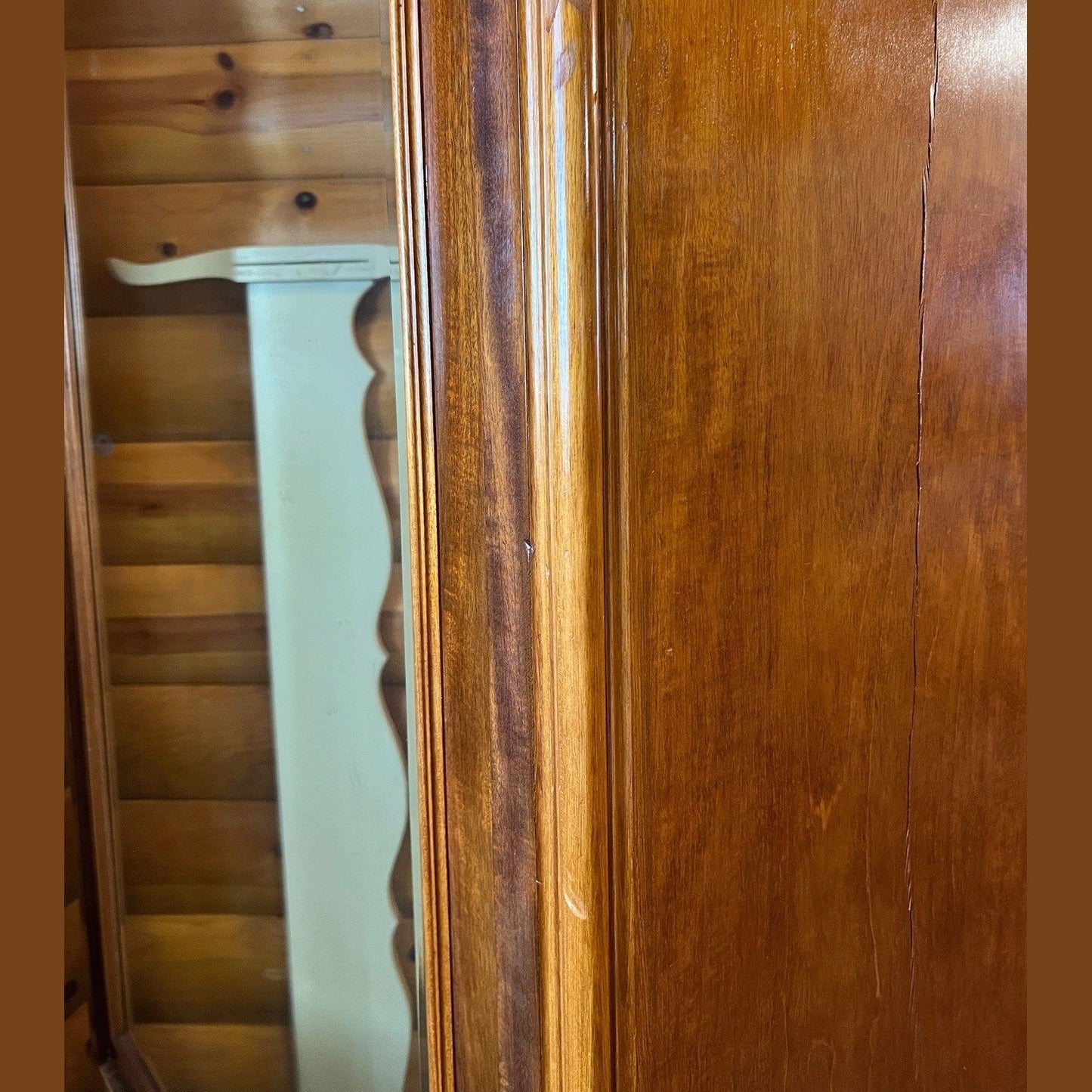 Antique French Walnut Louis XV Armoire #358