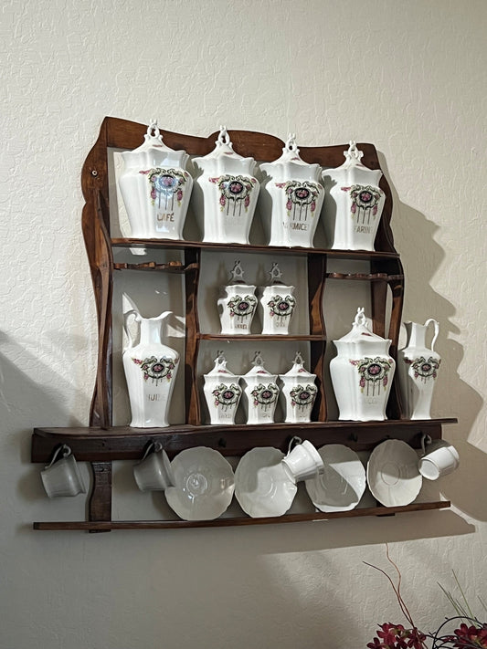 Vintage European Spice Set and Rack #183